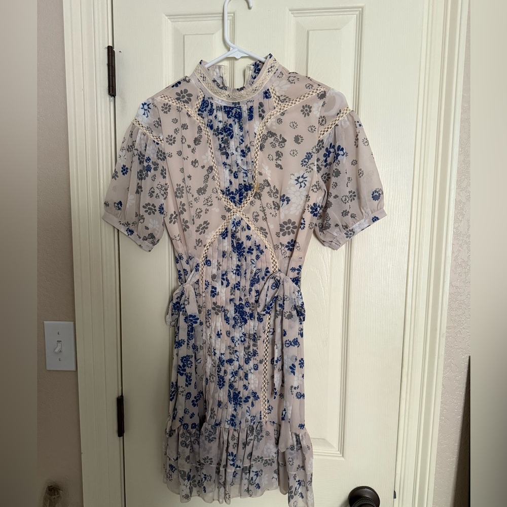 Floral smock dress